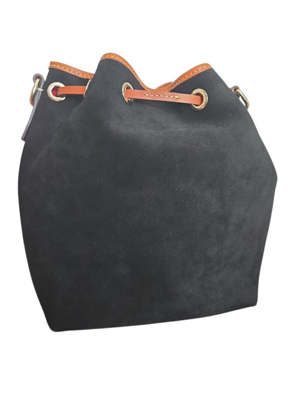NWT Dooney  & Bourke Suede Drawstring - Black - Picture 2 of 3
